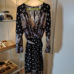 NWOT Forever 21 Plus Long Sleeved Jumpsuit Boho 1X